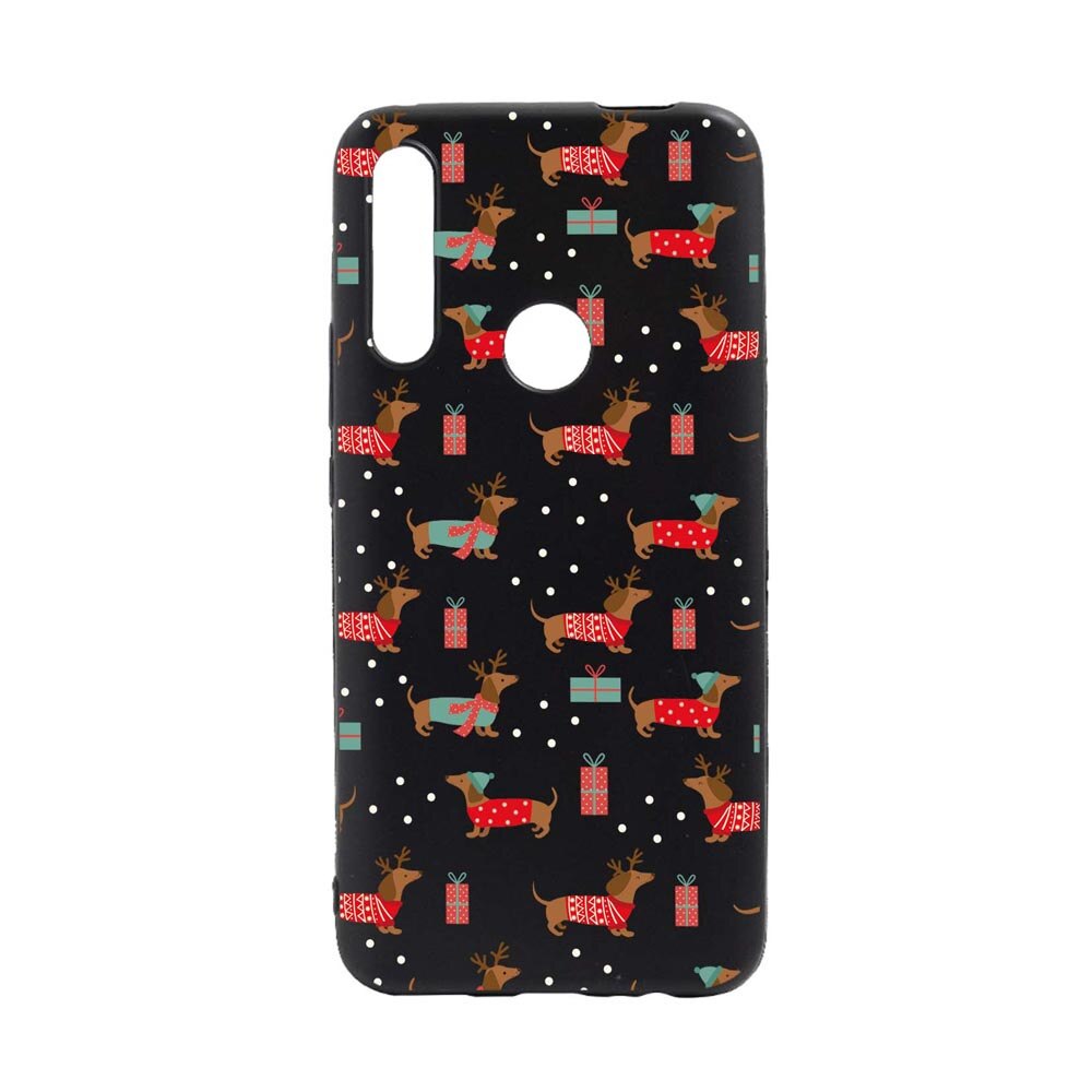 Husa Silicon Compatibila Cu Xiaomi Redmi Note 8T, Dachshund Christmas, rezistenta la uzura, anti-alunecare, B871