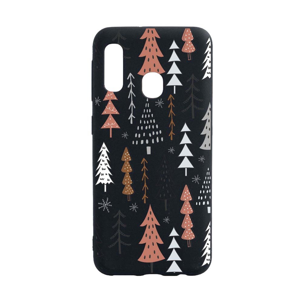 Husa Silicon Compatibila Cu Samsung Galaxy A20E, Hand Drawn Christmas Tree, rezistenta la uzura, anti-alunecare, B875