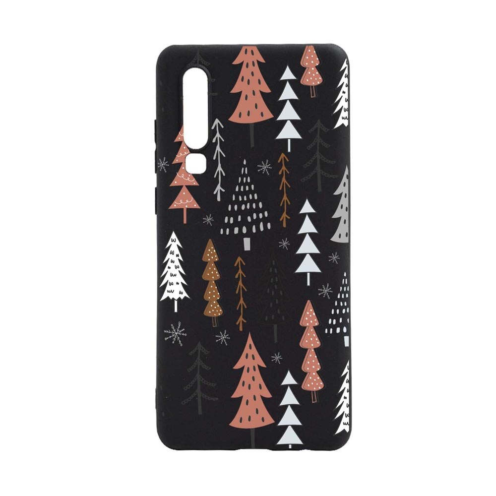 Husa Silicon Compatibila Cu Samsung Galaxy A7 2018, Hand Drawn Christmas Tree, rezistenta la uzura, anti-alunecare, B875