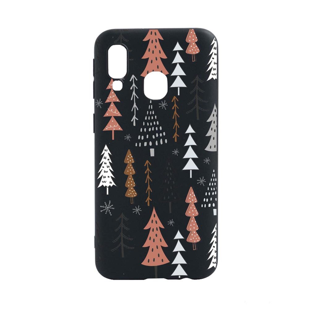 Husa Silicon Compatibila Cu Huawei P Smart 2019 / Honor 10 Lite, Hand Drawn Christmas Tree, rezistenta la uzura, anti-alunecare, B875