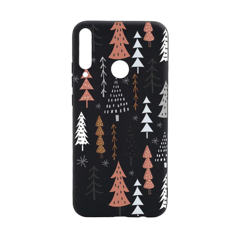 Husa Silicon Compatibila Cu Huawei P40 Lite E, Hand Drawn Christmas Tree, rezistenta la uzura, anti-alunecare, B875