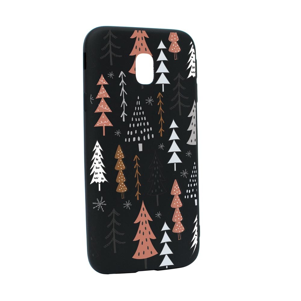 Husa Silicon Compatibila Cu Xiaomi Redmi 8A, Hand Drawn Christmas Tree, rezistenta la uzura, anti-alunecare, B875