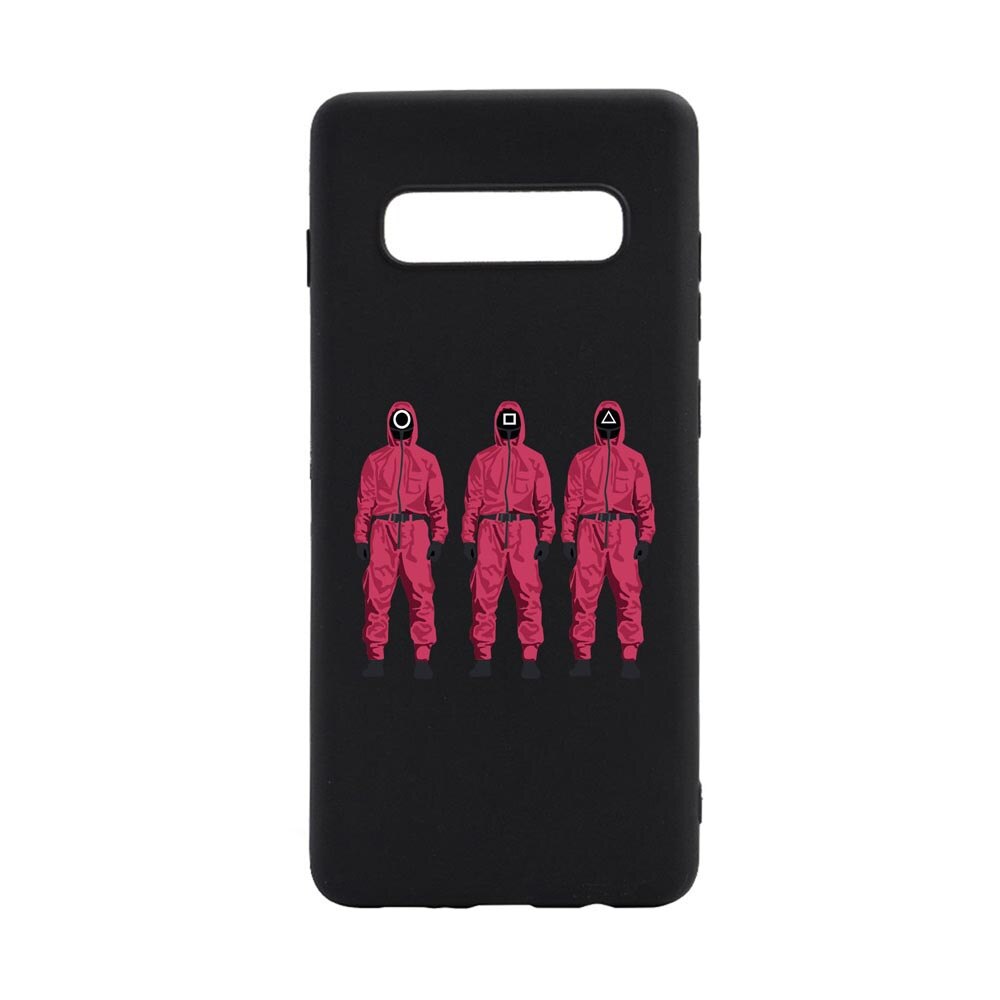 Husa Silicon Compatibila Cu Samsung Galaxy S10 Plus, Squid Game - Soldier Mask, rezistenta la uzura, anti-alunecare, B845