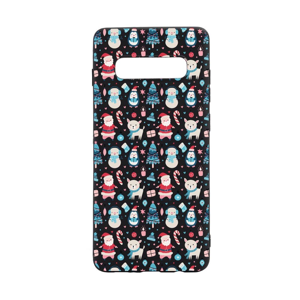 Husa Silicon Compatibila Cu Samsung Galaxy S10 Plus, Christmas Ornaments, rezistenta la uzura, anti-alunecare, B876