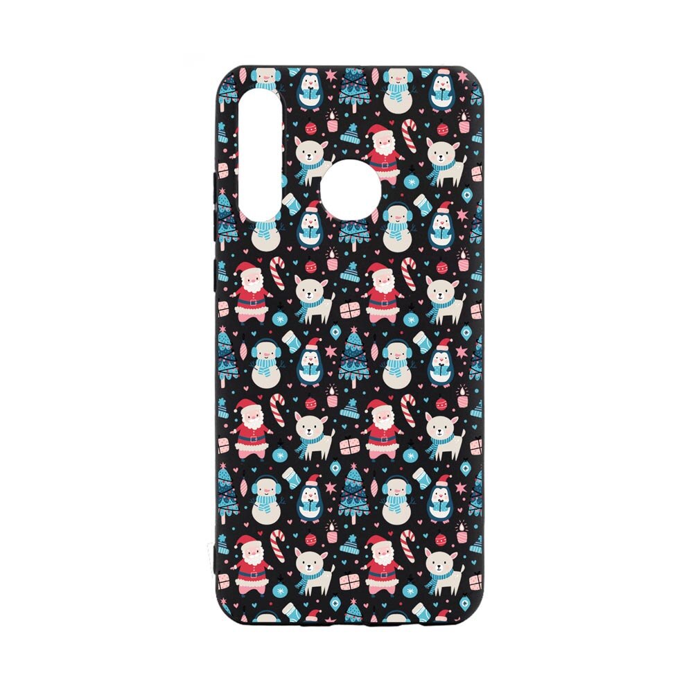 Husa Silicon Compatibila Cu Huawei P30 Lite, Christmas Ornaments, rezistenta la uzura, anti-alunecare, B876