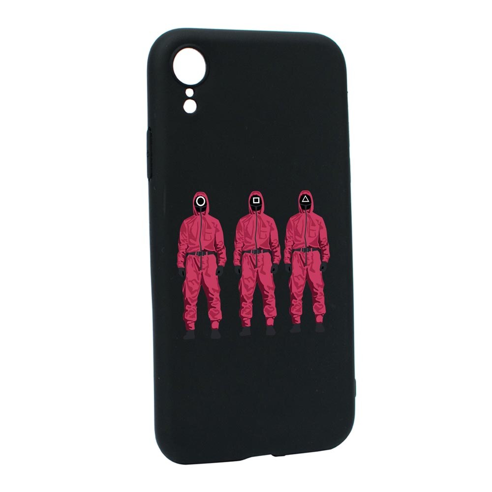 Husa Silicon Compatibila Cu Apple iPhone XR, Squid Game - Soldier Mask, rezistenta la uzura, anti-alunecare, B845