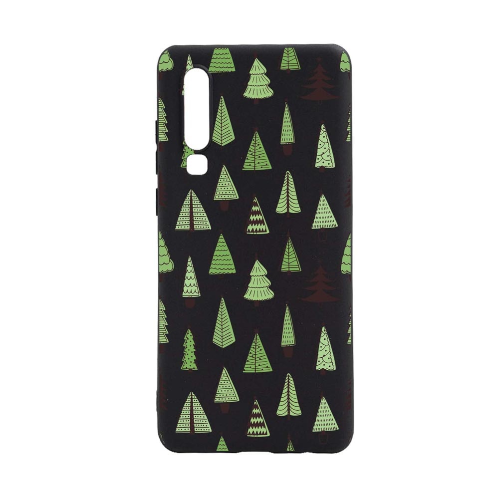Husa Silicon Compatibila Cu Huawei P30, Christmas Tree Shapes, rezistenta la uzura, anti-alunecare, B872