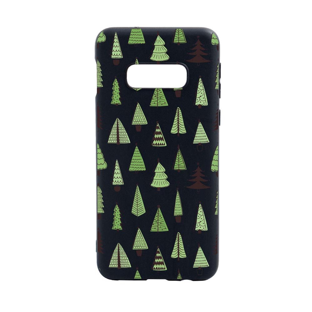 Husa Silicon Compatibila Cu Samsung Galaxy S10E, Christmas Tree Shapes, rezistenta la uzura, anti-alunecare, B872