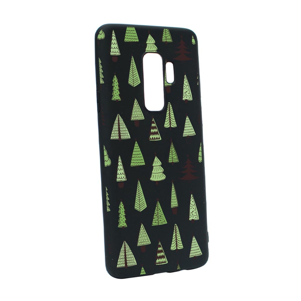 Husa Silicon Compatibila Cu Samsung Galaxy S9 Plus, Christmas Tree Shapes, rezistenta la uzura, anti-alunecare, B872