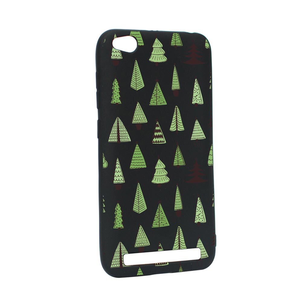 Husa Silicon Compatibila Cu Xiaomi Redmi 5A, Christmas Tree Shapes, rezistenta la uzura, anti-alunecare, B872
