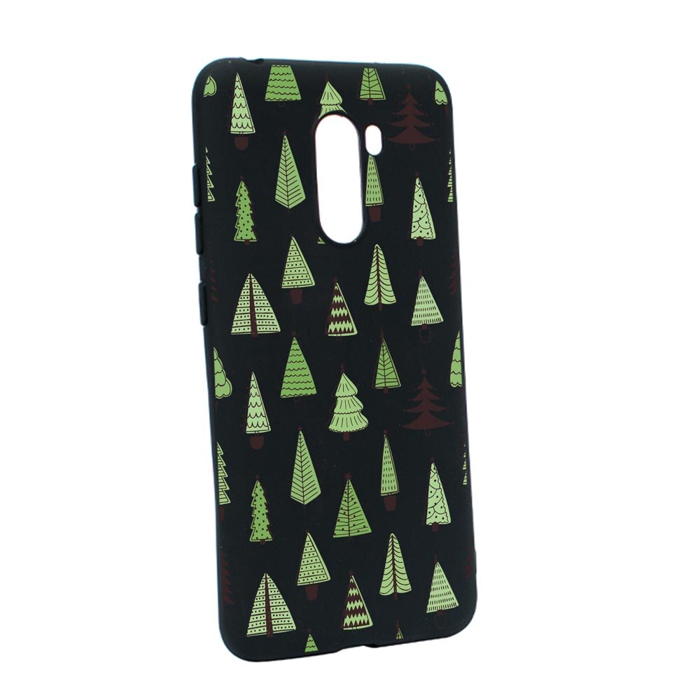 Husa Silicon Compatibila Cu Xiaomi PocoPhone F1, Christmas Tree Shapes, rezistenta la uzura, anti-alunecare, B872