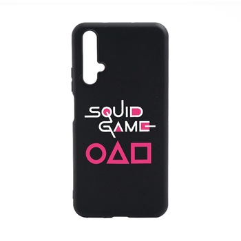 Husa Silicon Compatibila Cu Huawei Nova 5T, Squid Game - Title, rezistenta la uzura, anti-alunecare, B847 Husa Silicon Compatibila Cu Huawei Nova 5T, Squid Game - Title, rezistenta la uzura, anti-alunecare, B847