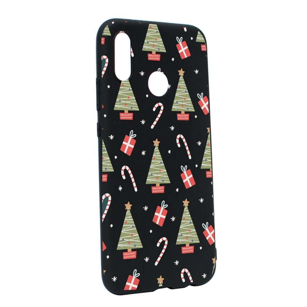 Husa Silicon Compatibila Cu Huawei P20 Lite, Christmas Pattern, rezistenta la uzura, anti-alunecare, B873