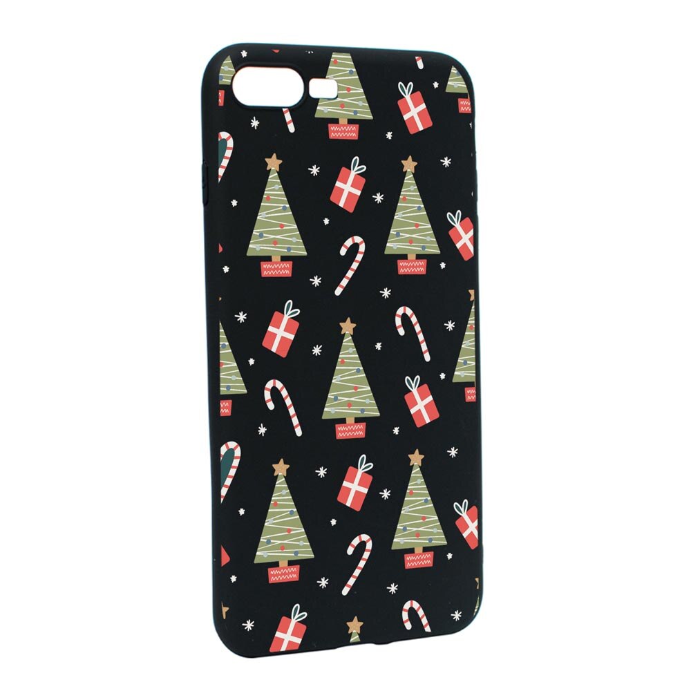 Husa Silicon Compatibila Cu Apple iPhone 7 Plus / 8 Plus, Christmas Pattern, rezistenta la uzura, anti-alunecare, B873