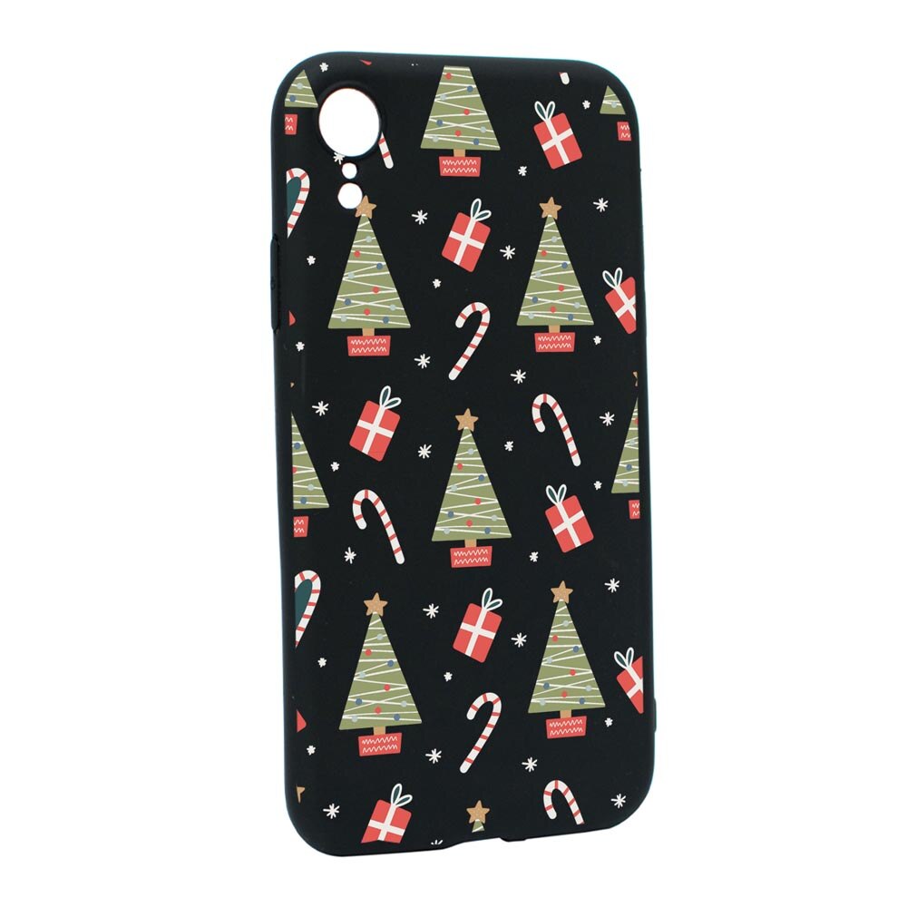 Husa Silicon Compatibila Cu Apple iPhone XR, Christmas Pattern, rezistenta la uzura, anti-alunecare, B873