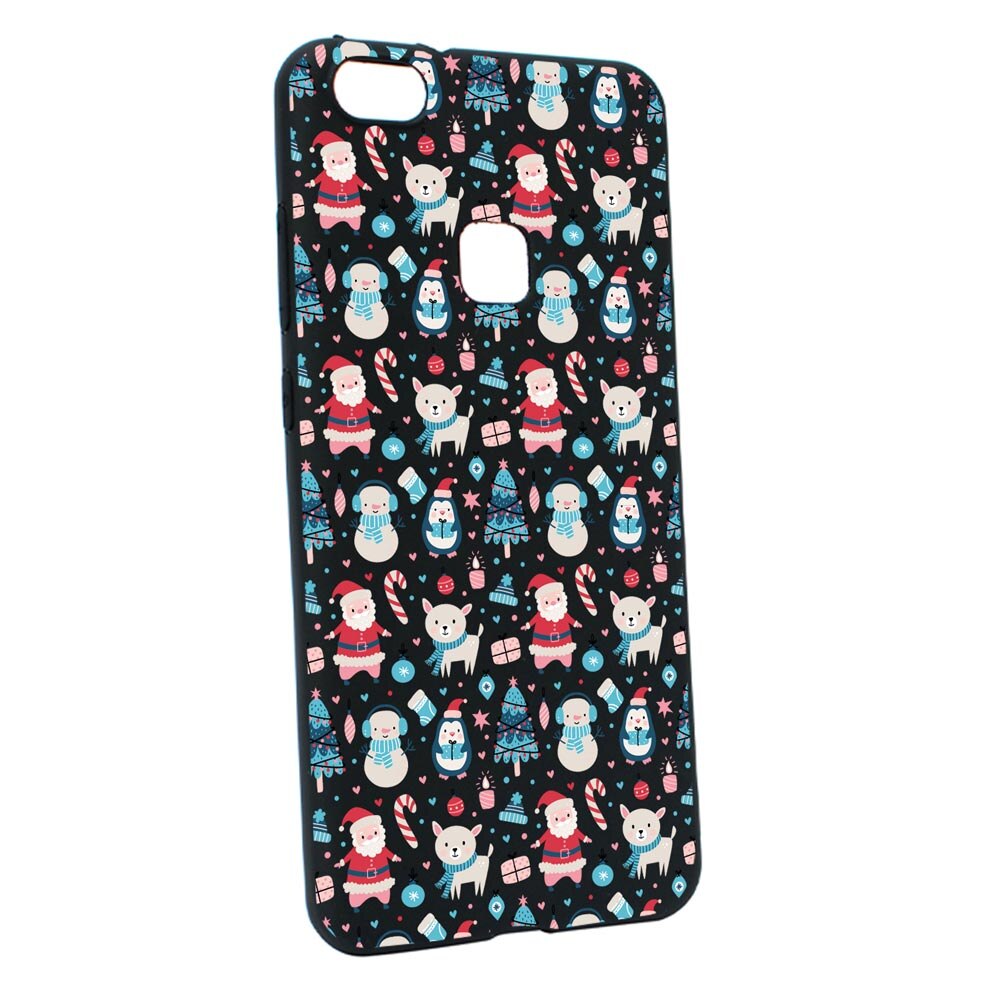 Husa Silicon Compatibila Cu Huawei P10 Lite, Christmas Ornaments, rezistenta la uzura, anti-alunecare, B876