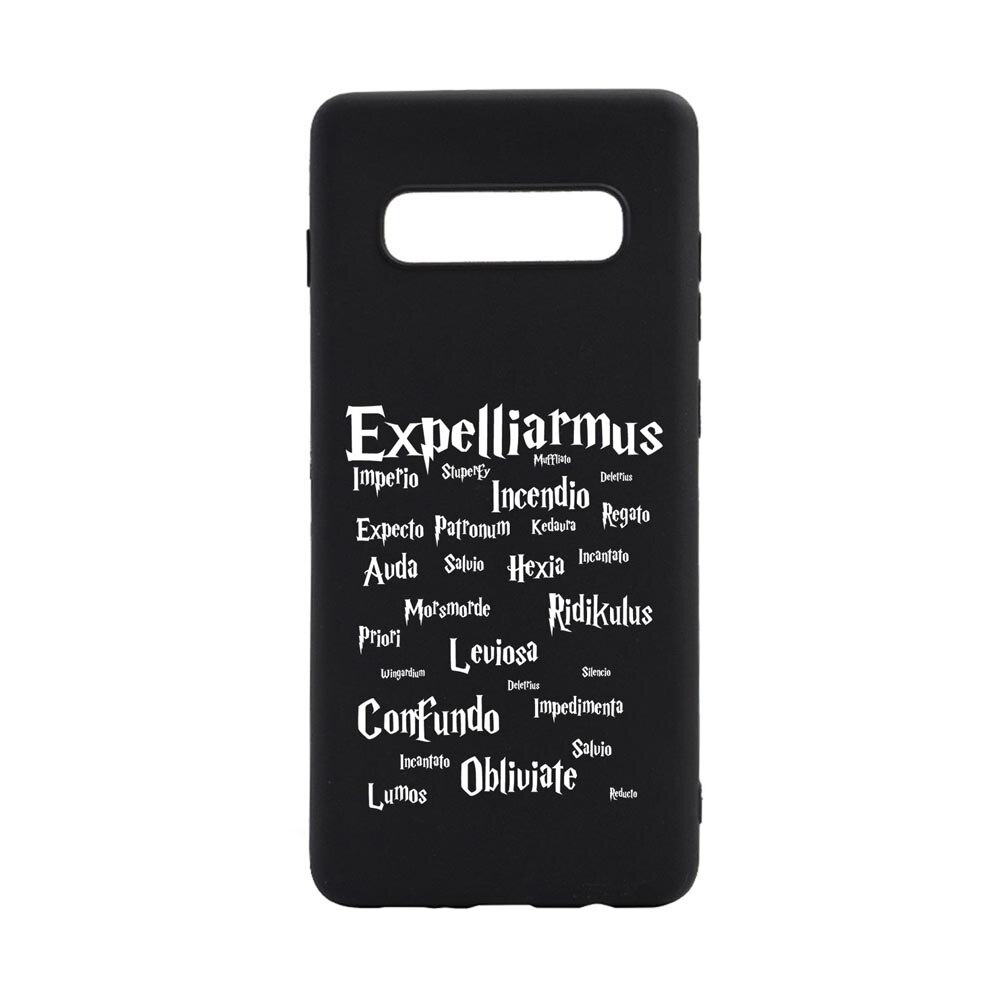 Husa Silicon Compatibila Cu Samsung Galaxy S10, Harry Potter Spells, rezistenta la uzura, anti-alunecare, B865