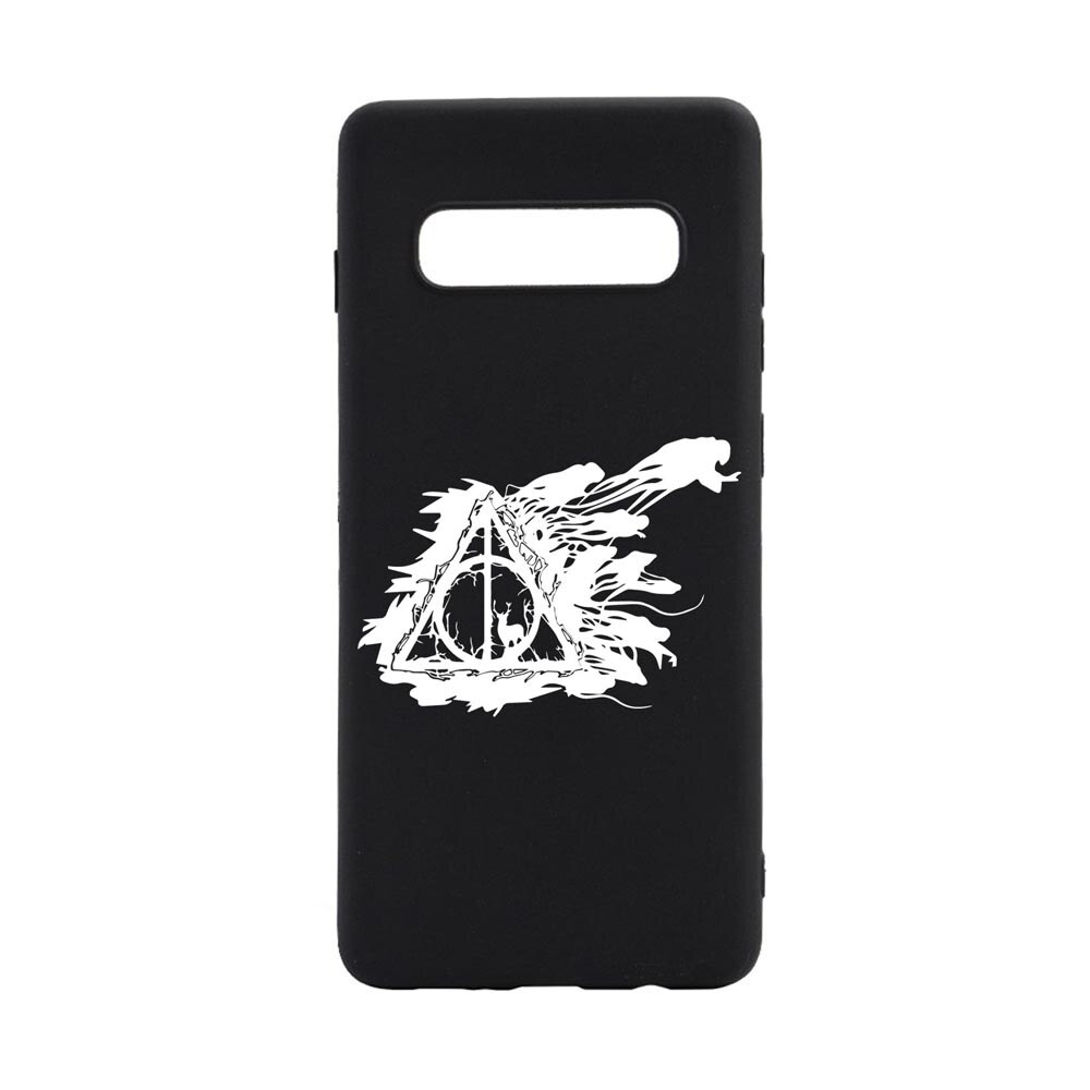 Husa Silicon Compatibila Cu Samsung Galaxy S10, Deathly Hallows Harry Potter, rezistenta la uzura, anti-alunecare, B854