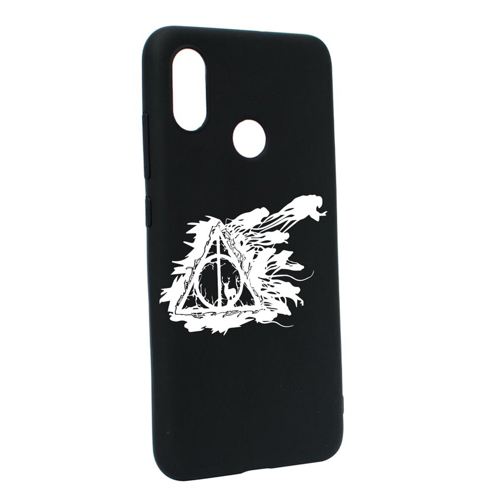 Husa Silicon Compatibila Cu Motorola Moto E7 Power, Deathly Hallows Harry Potter, rezistenta la uzura, anti-alunecare, B854