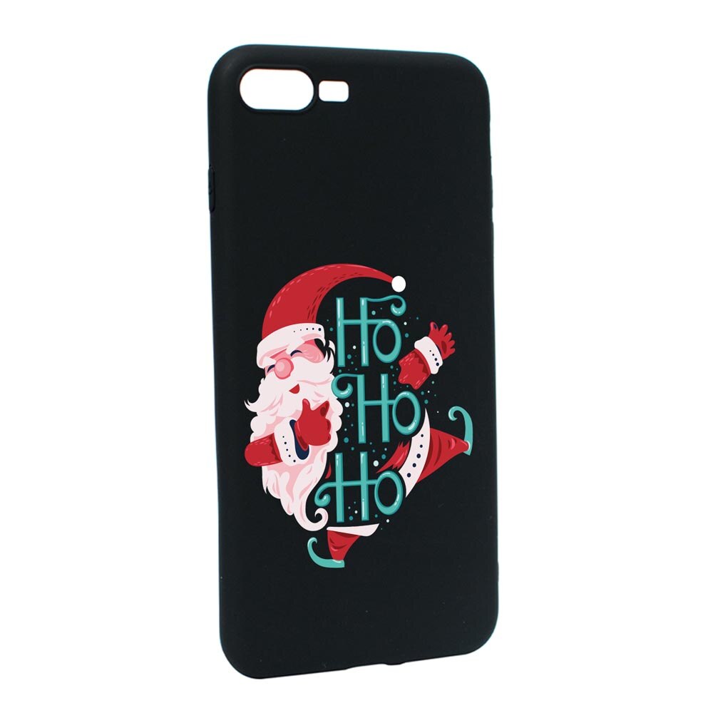 Husa Silicon Compatibila Cu Apple iPhone 7 Plus / 8 Plus, Ho Ho Ho Santa Claus, rezistenta la uzura, anti-alunecare, B869