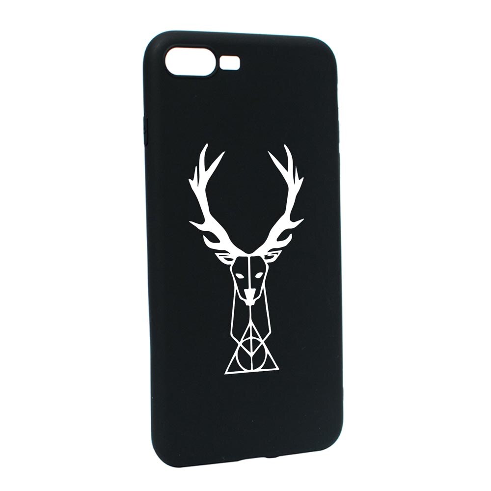 Husa Silicon Compatibila Cu Apple iPhone 7 Plus / 8 Plus, Harry Potter Patronus Deer, rezistenta la uzura, anti-alunecare, B856