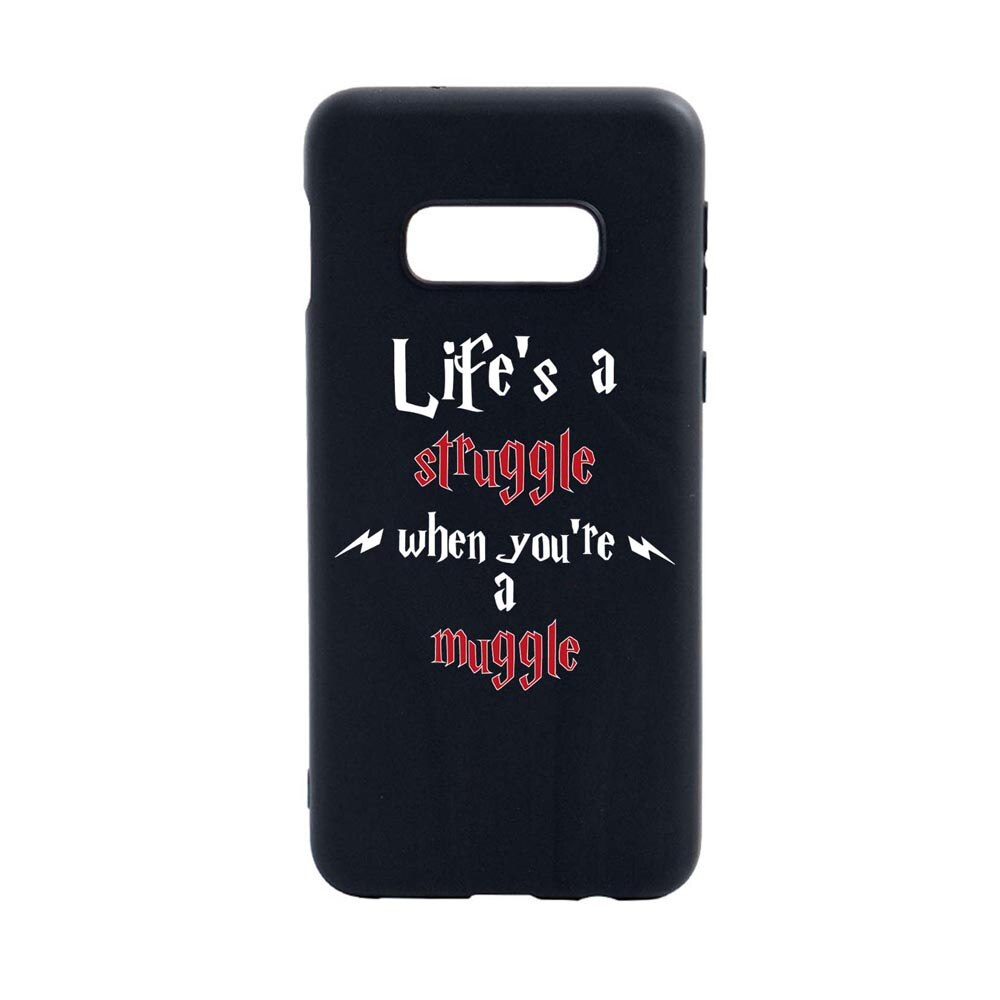 Husa Silicon Compatibila Cu Samsung Galaxy S10E, Life Is A Struggle, rezistenta la uzura, anti-alunecare, B857