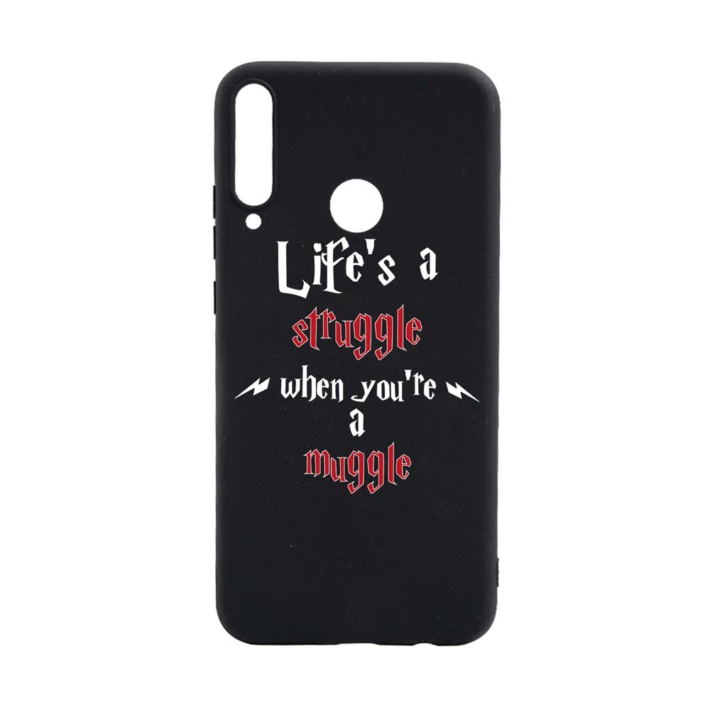 Husa Silicon Compatibila Cu Huawei P40 Lite E, Life Is A Struggle, rezistenta la uzura, anti-alunecare, B857