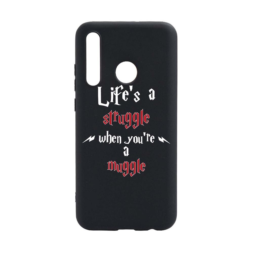 Husa Silicon Compatibila Cu Huawei Y6p, Life Is A Struggle, rezistenta la uzura, anti-alunecare, B857