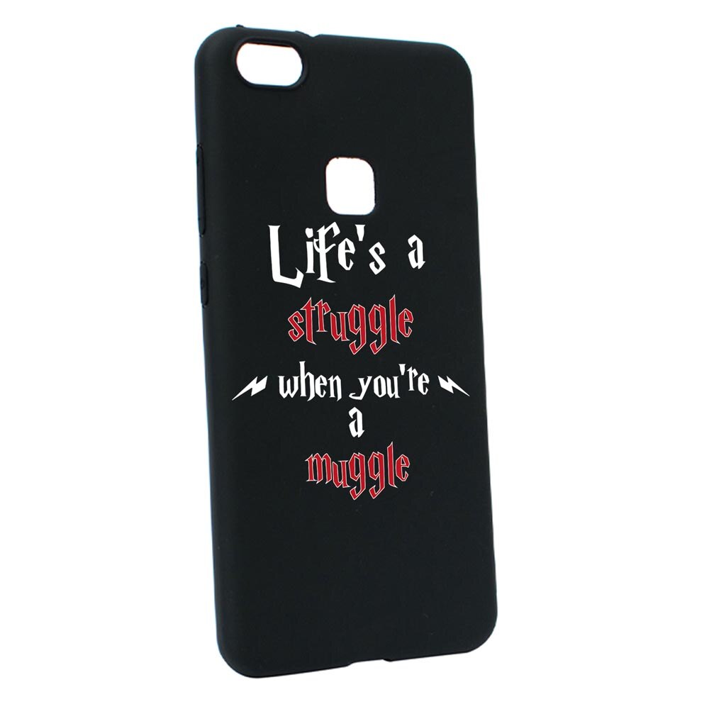 Husa Silicon Compatibila Cu Huawei P10 Lite, Life Is A Struggle, rezistenta la uzura, anti-alunecare, B857