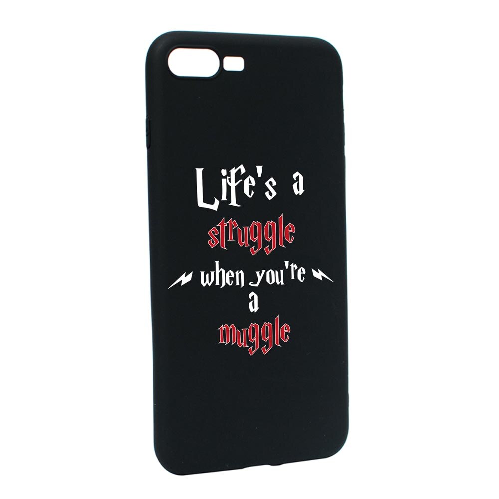 Husa Silicon Compatibila Cu Apple iPhone 7 Plus / 8 Plus, Life Is A Struggle, rezistenta la uzura, anti-alunecare, B857