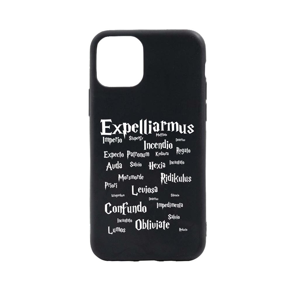 Husa Silicon Compatibila Cu Apple iPhone 11 Pro, Harry Potter Spells, rezistenta la uzura, anti-alunecare, B865
