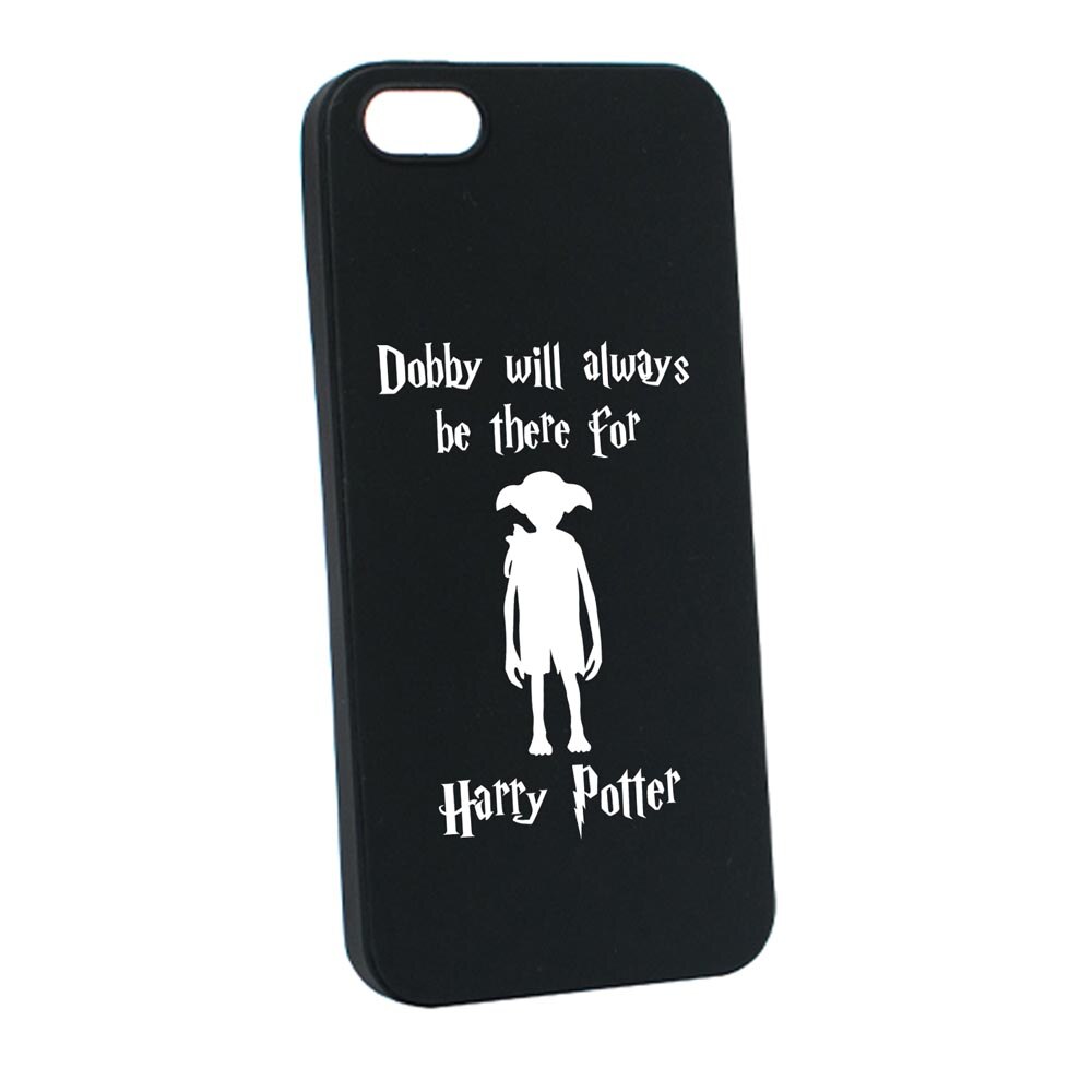 Husa Silicon Compatibila Cu Apple iPhone SE / 5S / 5, Dobby Will Always Be There, rezistenta la uzura, anti-alunecare, B859