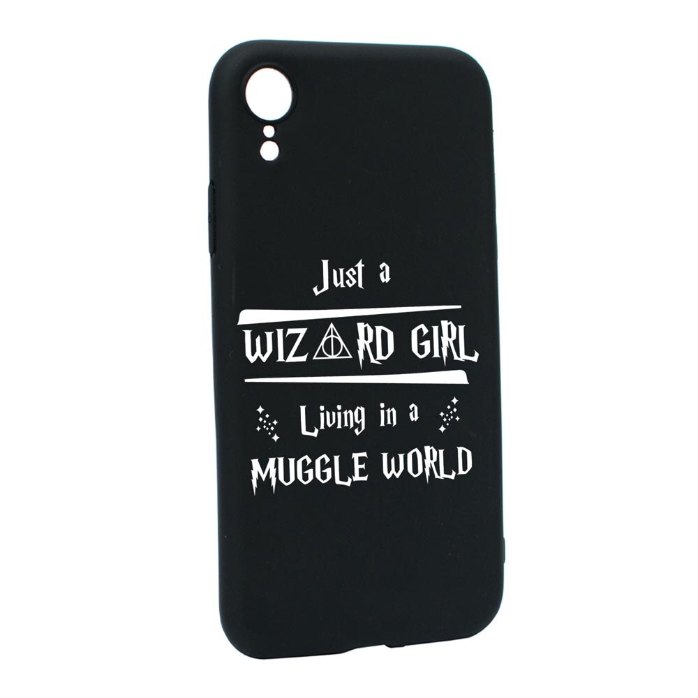 Husa Silicon Compatibila Cu Apple iPhone XR, Wizard Girl, rezistenta la uzura, anti-alunecare, B861