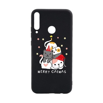 Husa Silicon Compatibila Cu Huawei P40 Lite E, Merry Catmas, rezistenta la uzura, anti-alunecare, B878 Husa Silicon Compatibila Cu Huawei P40 Lite E, Merry Catmas, rezistenta la uzura, anti-alunecare, B878