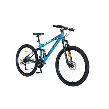 Bicicleta Mountain Bike Matador, Shimano Tourney TZ-500D 21 viteze, Dimensiune Cadru 18 inch, Roti 27.5 Inch, Frane pe Disc, Albastru/Negru Bicicleta Mountain Bike Matador, Shimano Tourney TZ-500D 21 viteze, Dimensiune Cadru 18 inch, Roti 27.5 Inch, Frane pe Disc, Albastru/Negru