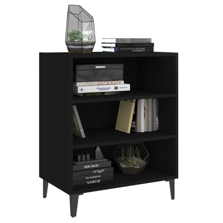 Servanta vidaXL, negru, 57 x 35 x 70 cm, PAL, 806059