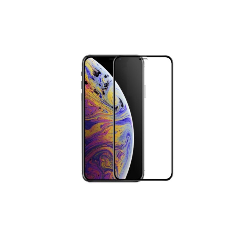 Folie pentru iPhone 11 Pro Max, 9H, full glue, fullscreen, Negru