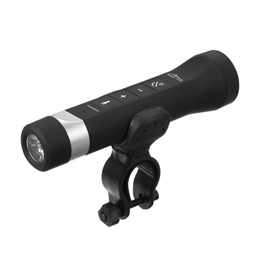 Far bicicleta Media-Tech BIKE 4 in 1, MT2202, 200 lumeni, acumulator, ,difuzor si microfon incorporate, rezistent la apa, 2 moduri de luminare, negru