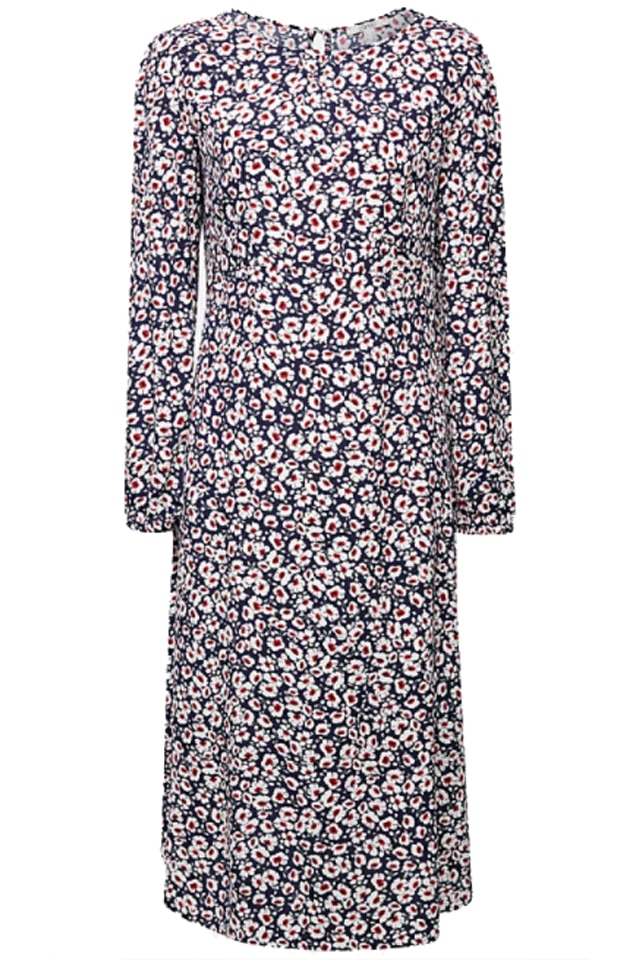 Rochie cu imprimeu floral dama Esprit, albastra, 44 DE