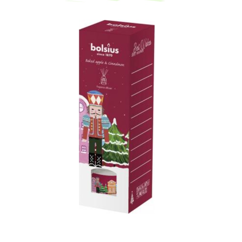 Parfum de camera 30ml Bolsius cu arome specifice sarbatorilor de mar copt si scortisoara