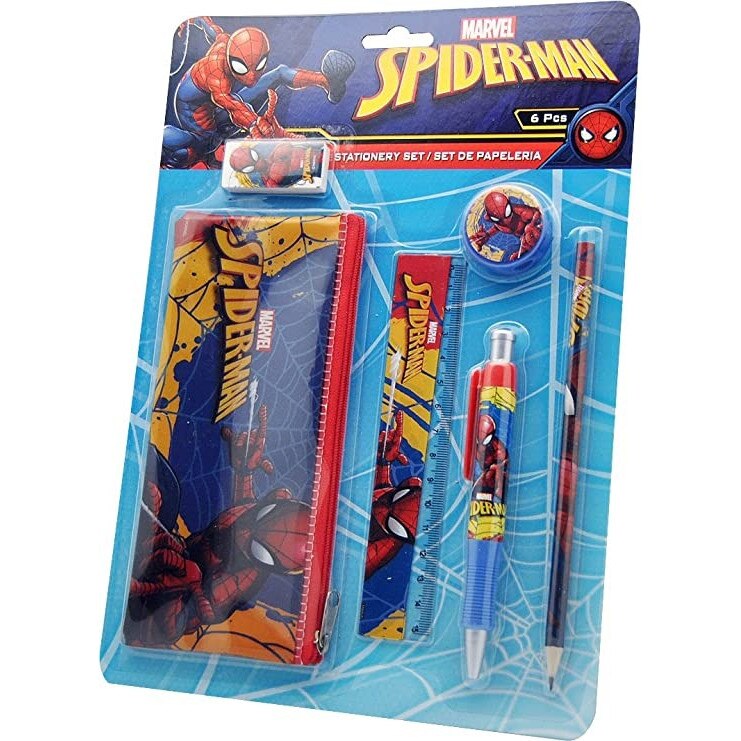 Set papetarie Spiderman, 6 piese Multicolor