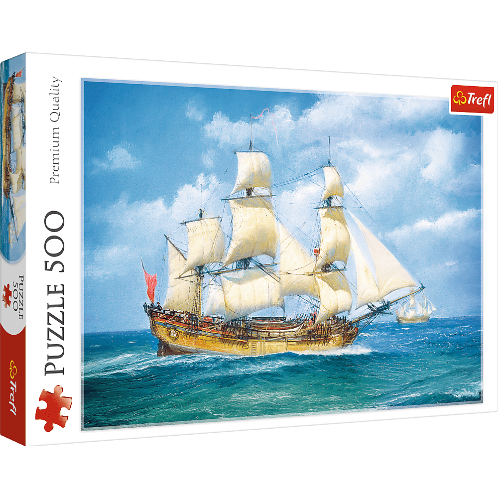 Puzzle 500 piese - Sea Journey, Carton