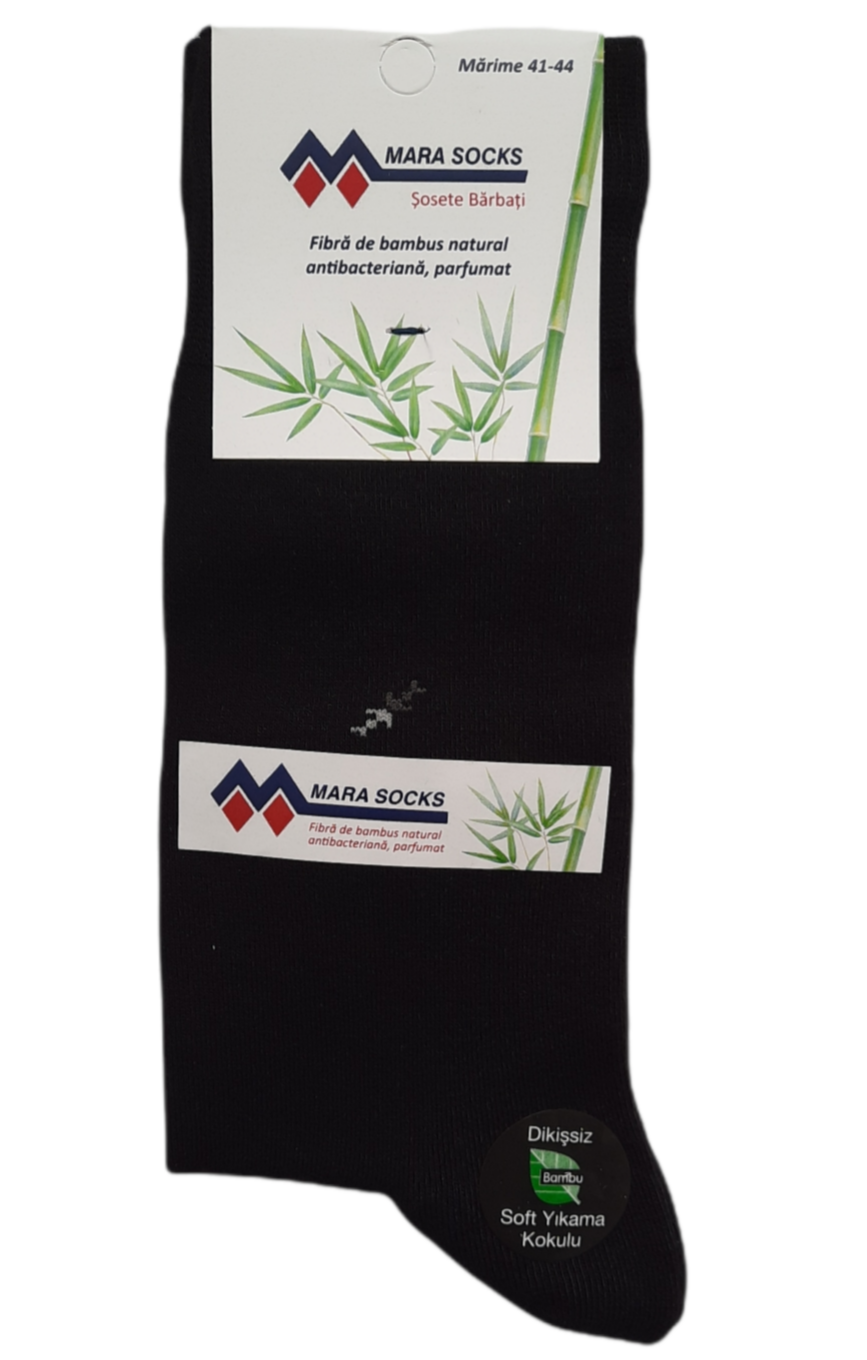 Sosete lungi barbati,Mara Socks, bambus, negru, 41-44 EU