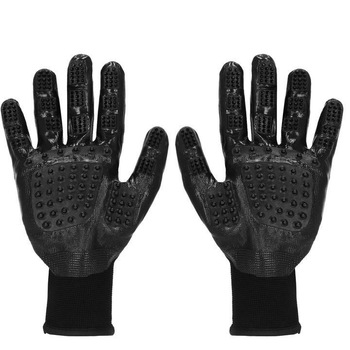Set manusi tip perie pentru ingrijirea, stilizarea, indepartarea parului de caine si pisica, 2 buc, negru Set manusi tip perie pentru ingrijirea, stilizarea, indepartarea parului de caine si pisica, 2 buc, negru