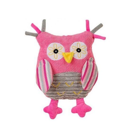 Плюшена дрънкаща играчка Бухал-BabyOno 1255, Многоцветна - eMAG.bg