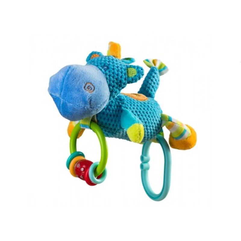 Jucarie educationala de plus zornaitoare BabyOno Hippo 1326, Multicolor