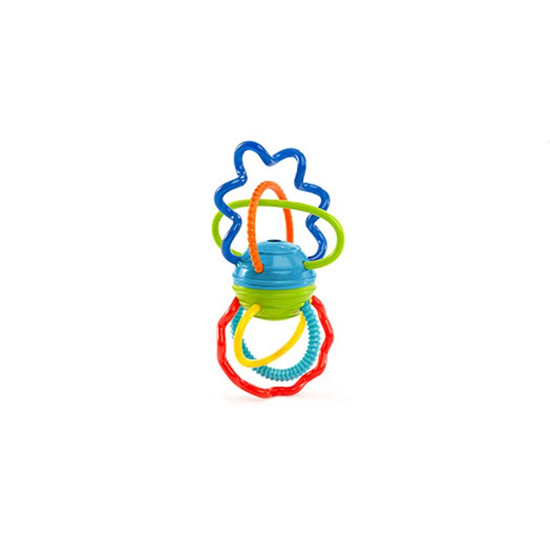 Jucarie de dentitie zornaitoare Oball Clickity Twist‚ĄĘ 81508, Multicolor