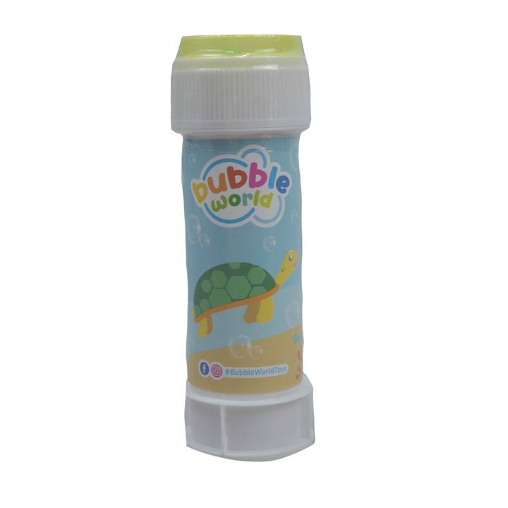 Tub baloane de sapun 60 ml Bubble World 434003, Multicolor