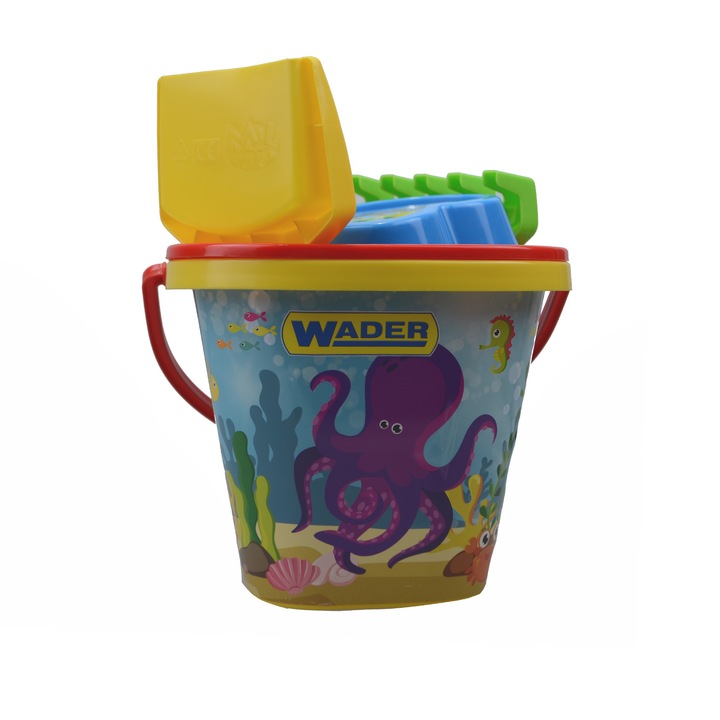 Комплект от 5 броя плажни играчки Wader 750418, Multicolor