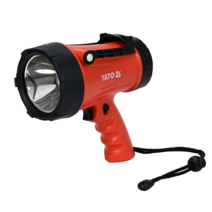 Фенер с батерия YATO, Li-Ion 3.7 V, LED 15 W, 1200 Lm, обсег на действие 250 м